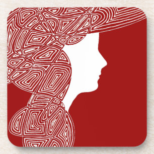 Lady Red Onderzetter