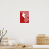 Lady Red Poster (Keuken)