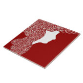 Lady Red Tegeltje (Zijkant)