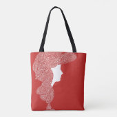 Lady Red Tote Bag (Achterkant)