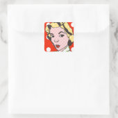 Lady Retro Pop Art Stickers (Tas)