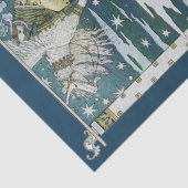 LADY RIDING UNICORN Monogram Tissuepapier (Detail)