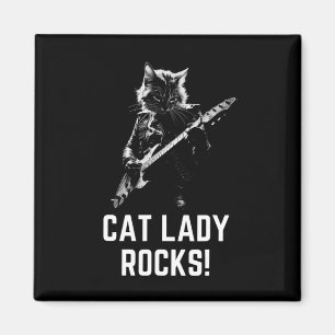 Lady Rocks! Gitaar Dames Madam President Kamala H Magneet