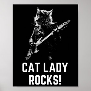 Lady Rocks! Gitaar Dames Madam President Kamala H Poster