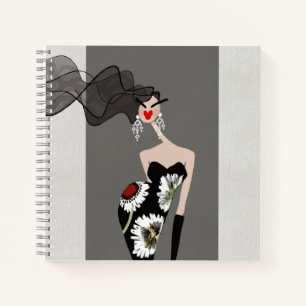 Lady Roma Valentina Rode Loper Glamour Kunst Notitieboek