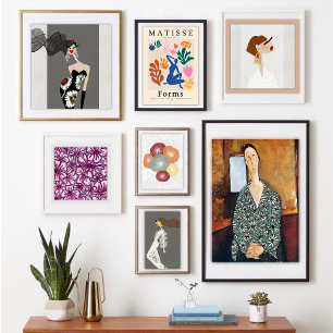 Lady Roma Valentina verfijnde modekunst Poster