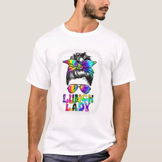 Lady Rommelige Knot Retro Lunch La T-shirt (Voorkant)