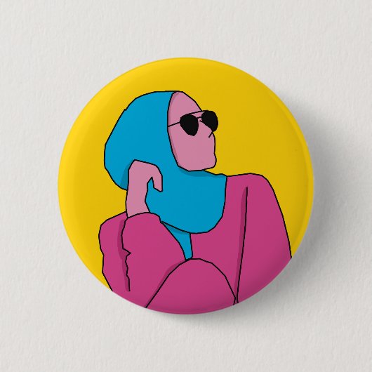Lady Ronde Button 5,7 Cm (Voorkant)