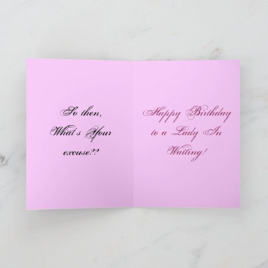 Lady Ronette - Gepersonaliseerd Kaart (Binnen)