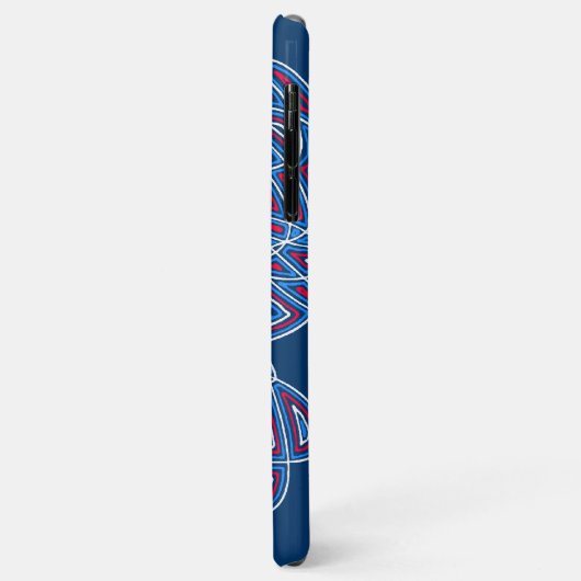 Lady Rood, Wit en Blauw Case-Mate iPhone Case (Achterkant/links)