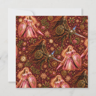 Lady Rosaline & De Klokkentoren Prinses Kerstmis Kaart