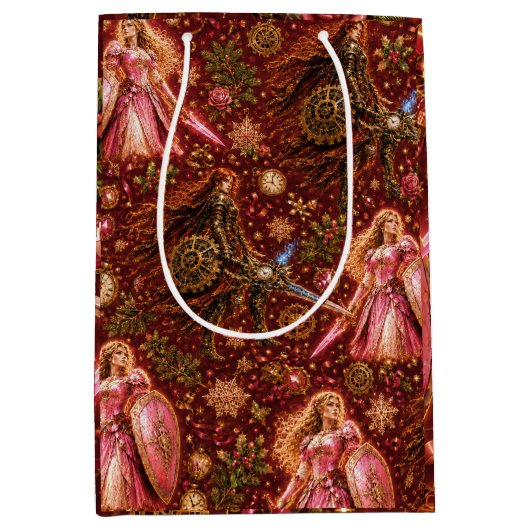 Lady Rosaline & De Klokkentoren Prinses Kerstmis Medium Cadeauzakje (Voorkant)