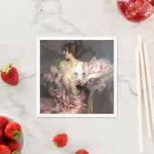 Lady Roze Mode Antiek Schilderij Servetten (Insitu)