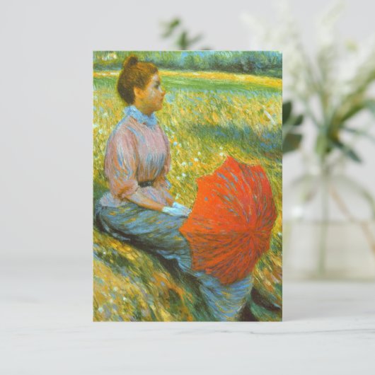 Lady Rust in een groene weide Kaart (Staand voorkant)