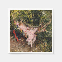 Lady Rust in een hangmat (door Giovanni Boldini) Servet