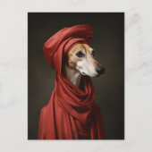 Lady Saluki Hond Briefkaart (Voorkant)