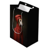 Lady Saluki Hond Medium Cadeauzakje (Voorkant Gekanteld)