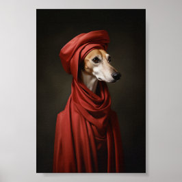 Lady Saluki Hond Poster
