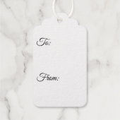 Lady Santa Folie Gift Label (Achterkant)