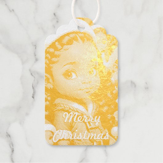 Lady Santa Folie Gift Label (Voorkant)