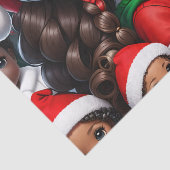 Lady Santa Tissue Paper Tissuepapier (Detail)