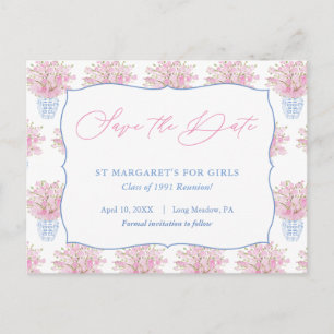 Lady Save De datum voor Milestone Verjaardag Reüni Briefkaart