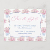 Lady Save De datum voor Milestone Verjaardag Reüni Briefkaart (Voorkant)