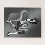 Lady Saxofonist - Jazz-geïnspireerde Jigsaw Puzzel (Horizontaal)