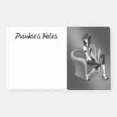 Lady Saxofonist - Jazz-geïnspireerde Post-It Notes (Voorkant)