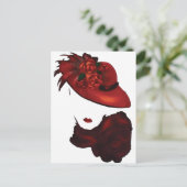 Lady Scarlet Briefkaart (Staand voorkant)
