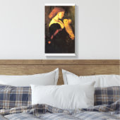 Lady screech Uil antiek schilderij Canvas Afdruk (Insitu (Slaapkamer))