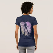 Lady Scuba-duiker in Bubbles T-shirt (Achterkant volledig)