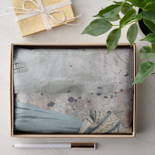  Lady Shabby, Frans Script Butterfly Craft Tissuepapier (Geschenk)