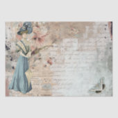 Lady Shabby, Frans Script Butterfly Craft Tissuepapier (Voorkant)