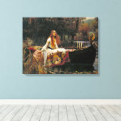 Lady Shalott 1888 Canvas Afdruk (Insitu (Houten vloer))