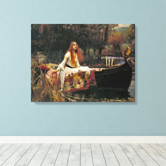Lady Shalott 1888 Canvas Afdruk (Insitu (Houten vloer))
