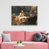Lady Shalott 1888 Canvas Afdruk (Insitu (Woonkamer))