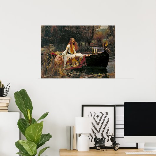 Lady Shalott 1888 Poster (Thuiskantoor)