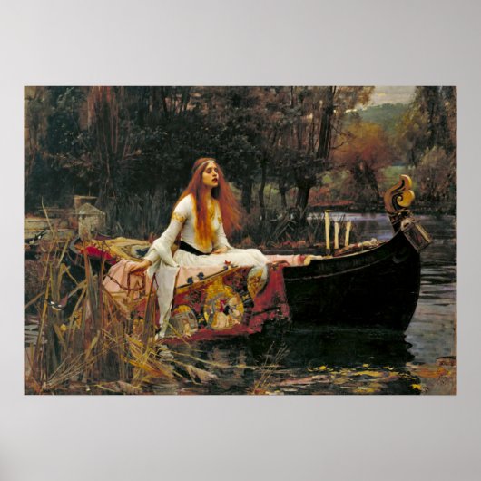 Lady Shalott 1888 Poster (Voorkant)