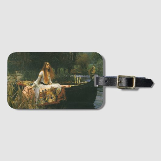 Lady Shalott On Boat door John William Waterhouse Bagagelabel (Voorkant (horizontaal))