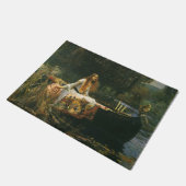 Lady Shalott On Boat door John William Waterhouse Deurmat (Schuin)
