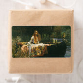 Lady Shalott On Boat door John William Waterhouse Etiket (Insitu)