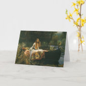 Lady Shalott On Boat door John William Waterhouse Kaart (Gele Bloem)