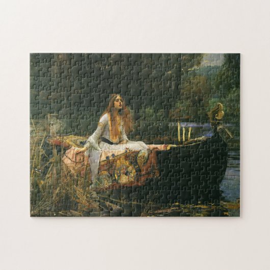 Lady Shalott On Boat door John William Waterhouse Legpuzzel (Horizontaal)
