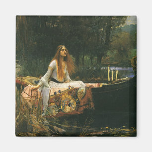 Lady Shalott On Boat door John William Waterhouse Magneet