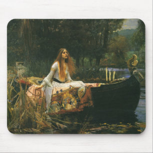 Lady Shalott On Boat door John William Waterhouse Muismat