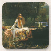 Lady Shalott On Boat door John William Waterhouse Onderzetter (Voorkant)