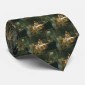 Lady Shalott On Boat door John William Waterhouse Stropdas (Opgerold)