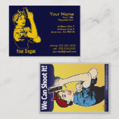 Lady Shooter Visitekaartjes (Voorkant / Achterkant)