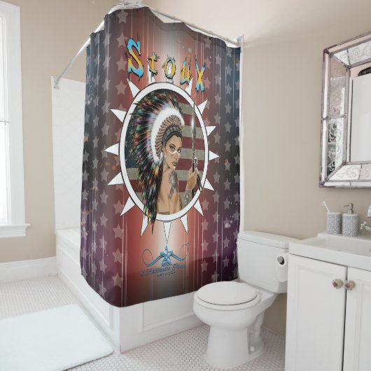 Lady Sioux Douchegordijn (In situ)